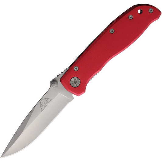 Hard Hat 842RD Lockback Knife Red Handles