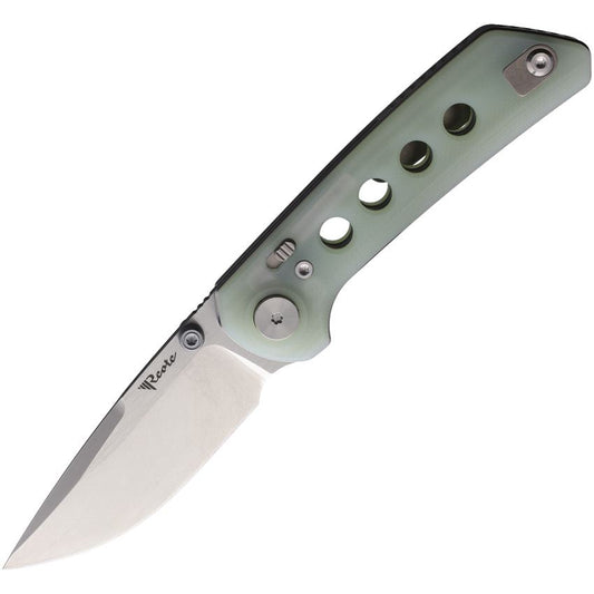 Reate 134 PL-XT Stonewashed Pivot Lock Knife Blue Handles