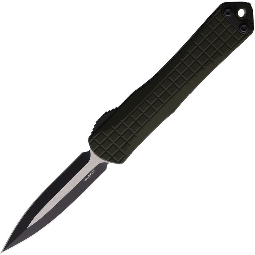 Heretic 024F10AGRN Auto Manticore S Two Tone OTF Knife OD Green Handles