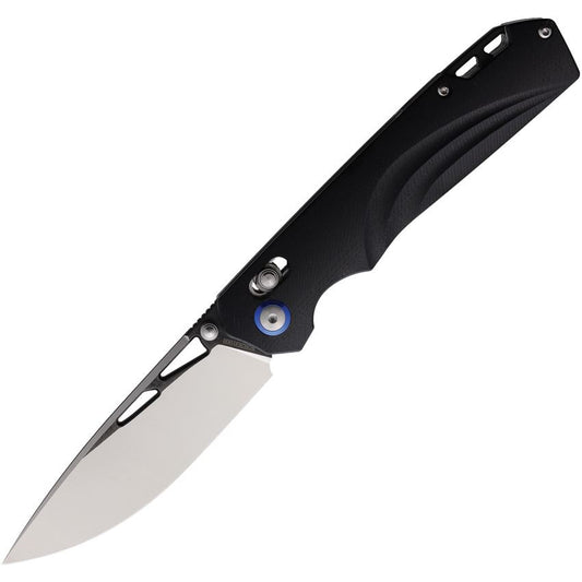 Rough Rider 2610 Two Tone Slide Lock Knife D2 Black G10 Handles