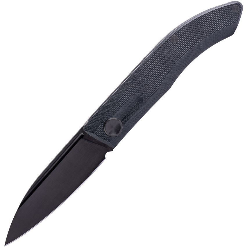 Real Steel 7041Z1 Stella Lux Black Slip Joint Knife Black Handles