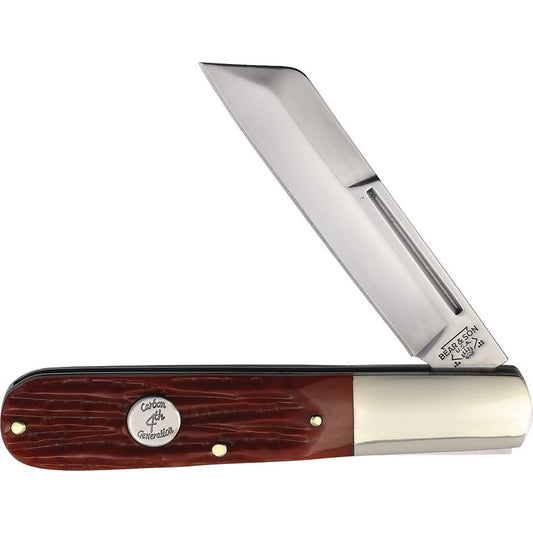 Bear & Son CRSB180 Barlow Knife Red Stag Bone Handles