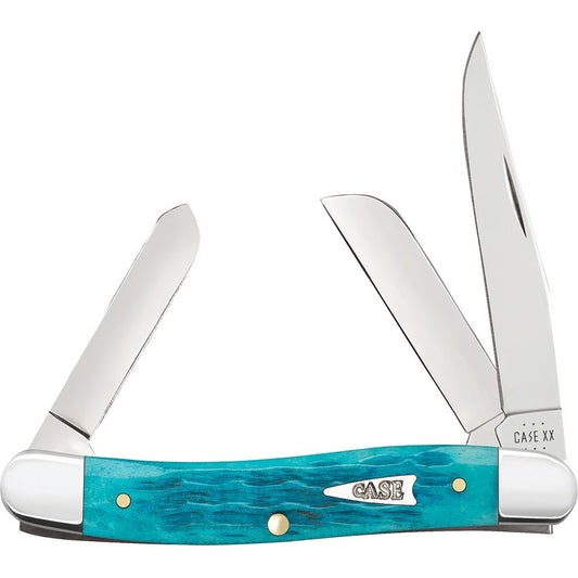 Case XX 50642 Md Stockman Knife Sky Blue Crandall Handles