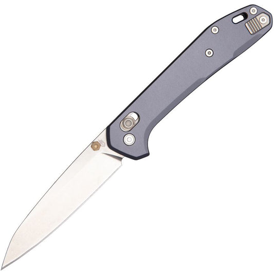 Gerber 1845 Savvy Stonewash Pivot Lock Knife Blue Handles