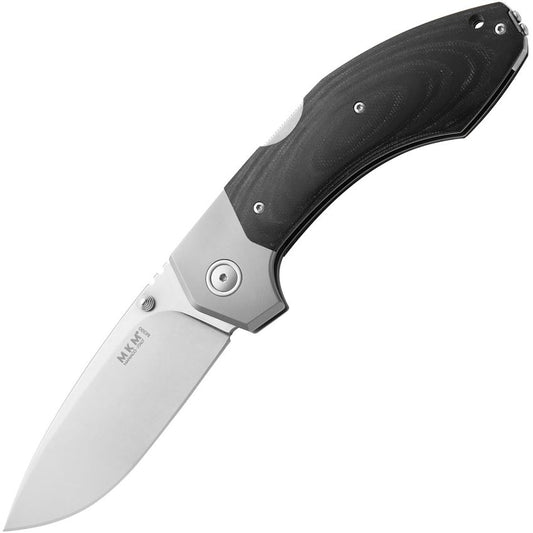 MKM-Maniago HRSTT Hero Stonewash Lockback Knife Black Handles