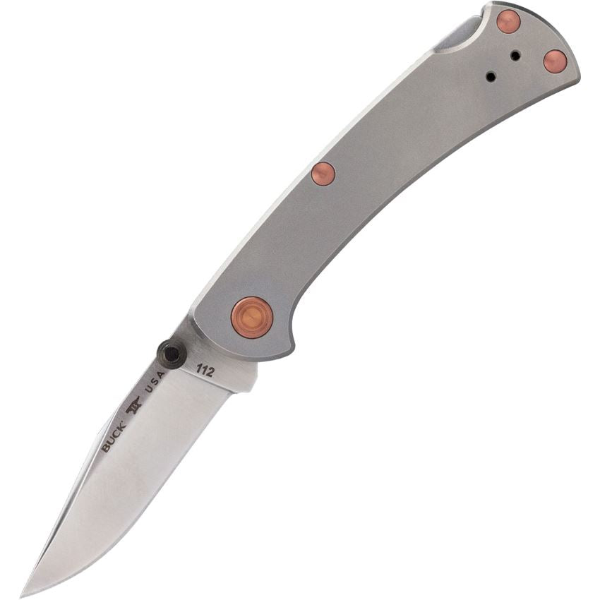 Buck 112GYSLE Slim Pro TRX Lockback Knife Titanium Handles