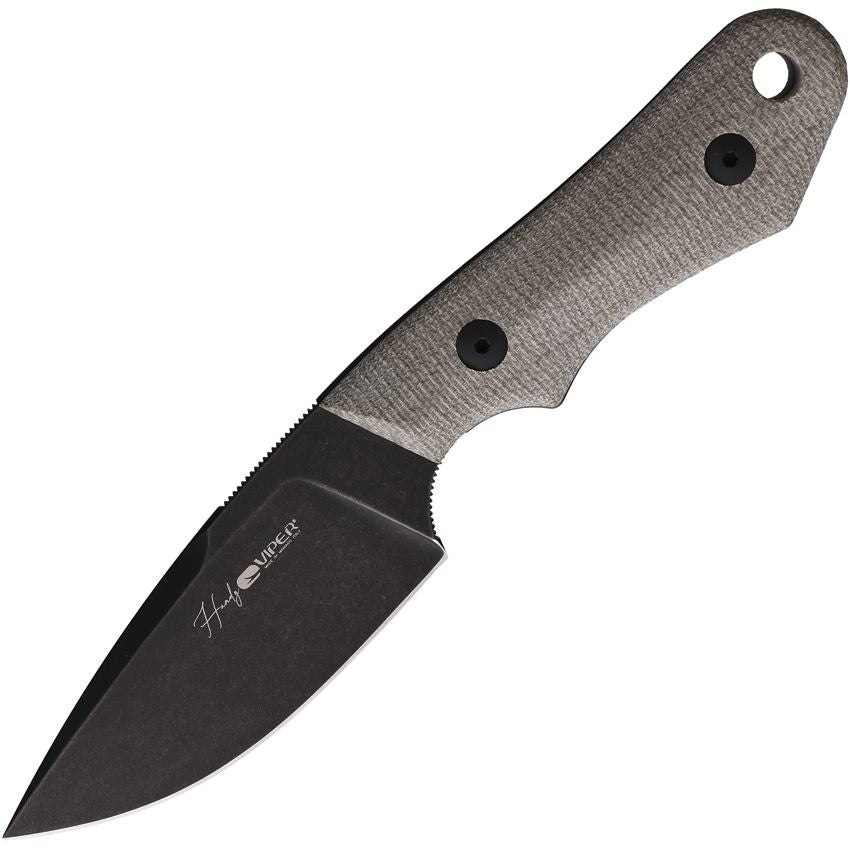 Viper 4042CG Handy Fixed Blade Knife Green Canvas Handles