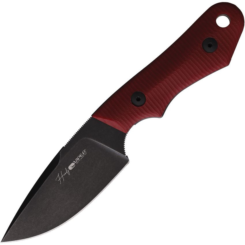 Viper 4042GR Handy Fixed Blade Knife Red G10 Handles