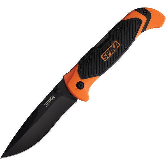 Spika SPLK05B Command Lockback Knife Black/Orange Handles