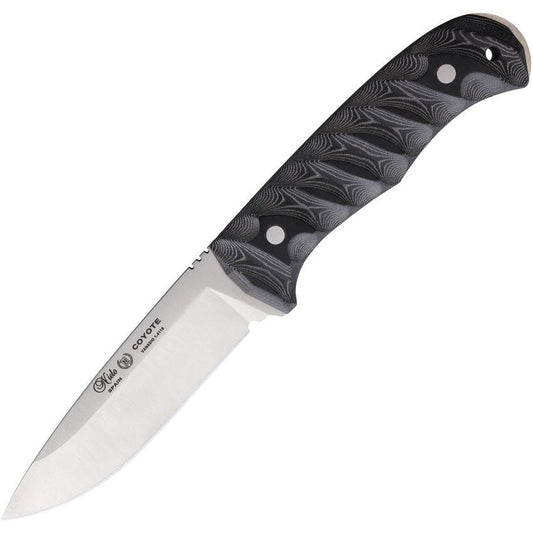 Nieto 2059 Cuchillo Linea Coyote Fixed Blade Knife Black