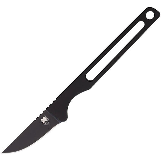 Cobratec TSURBLK Surgeon Black Fixed Blade Knife Black Handles