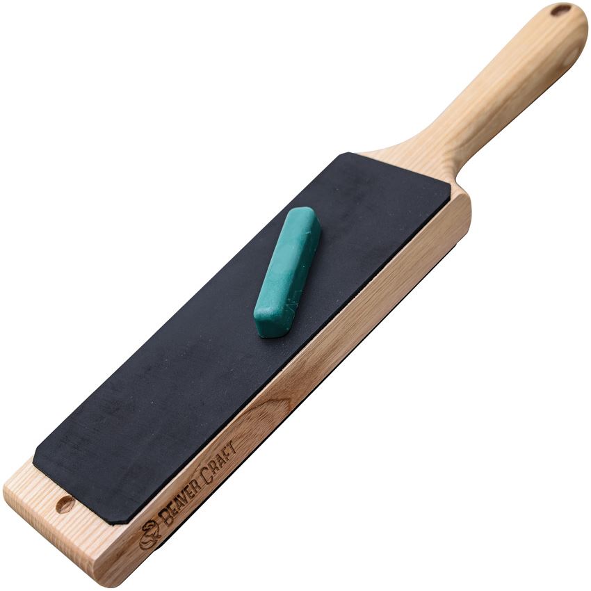 Beavercraft LS1P1 Leather Strop with Compound