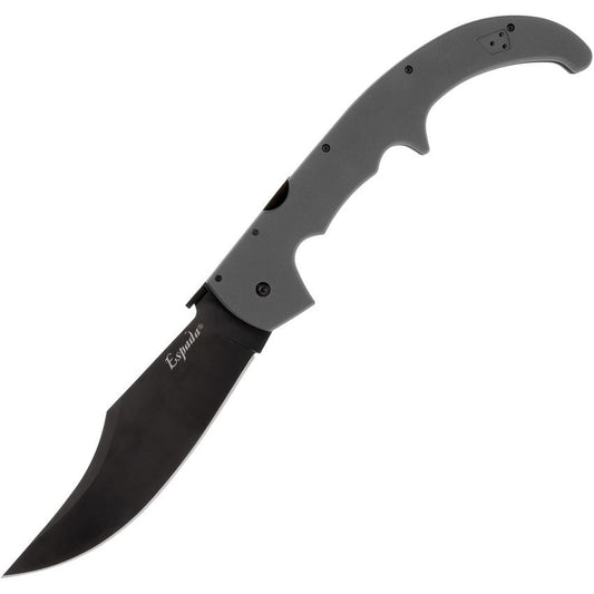 Cold Steel 62MGCGRBK XL Espada Black Clip Point Lockback Knife Gray Handles