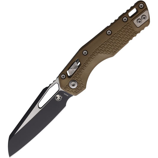 Microtech 210T1PMDE MSI Two-Tone Ram-Lok Knife Tri Grip Dark Earth Handles