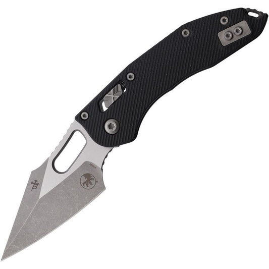 Microtech 15988 Stitch Apocalyptic Single Edge Ram-Lok Knife Knife Black G10 Handles