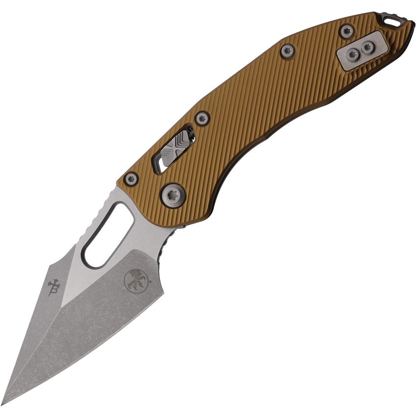 Microtech 16516 Stitch Apocalyptic Single Edge Ram-Lok Knife Knife Tan G10 Handles