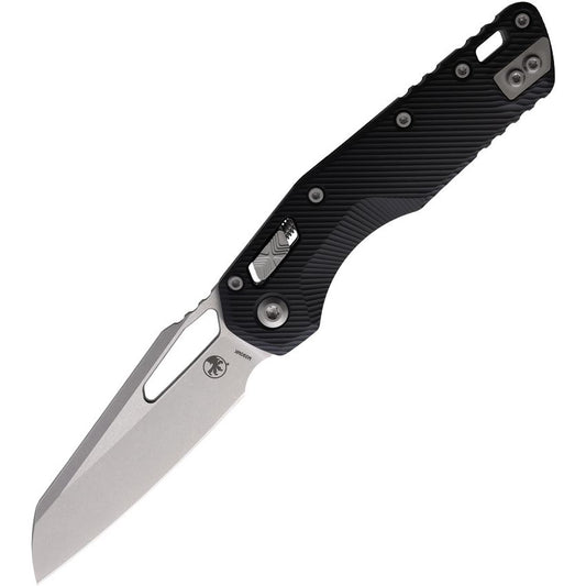 Microtech 21010FL MSI Stonewash Ram-Lock Knife Black Handles