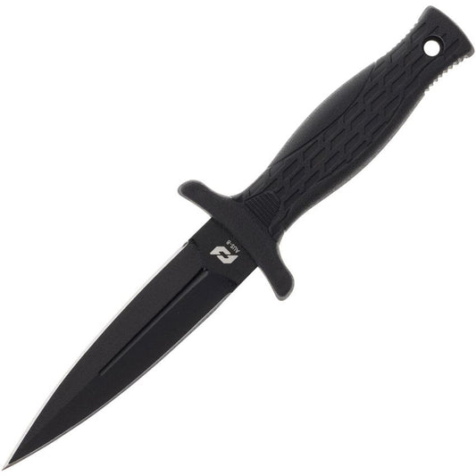 Schrade 1182510 Needle Black Dagger Fixed Blade Knife Black Handles