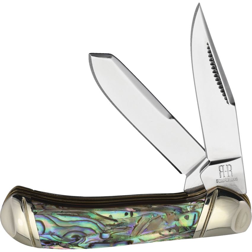 Rough Rider 2659 Tiny Trapper Knife Abalone Handles