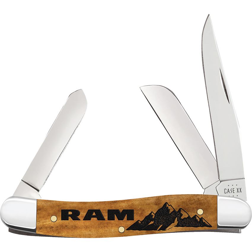 Case XX 37480 Ram Medium Stockman Knife Atique Smooth Bone Handles