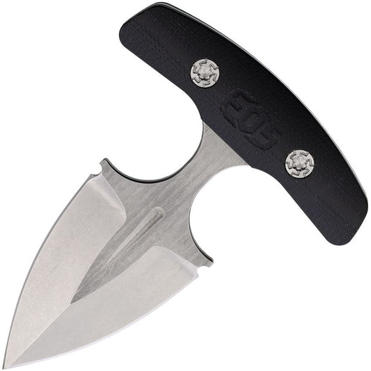 EOS 143 Aztec Push DaggerStonewash Knife Black Handles