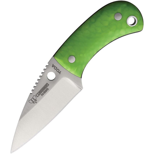 Cudeman 200JVK YODA Neck Knife Green Juma Handles