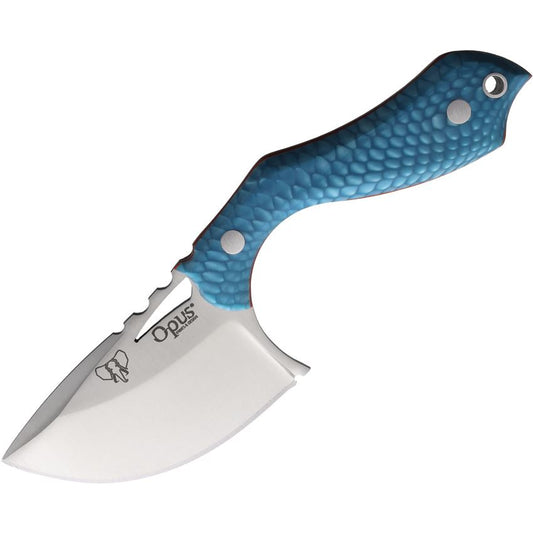 Cudeman 184JA Pyrana Neck Knife Blue Handles