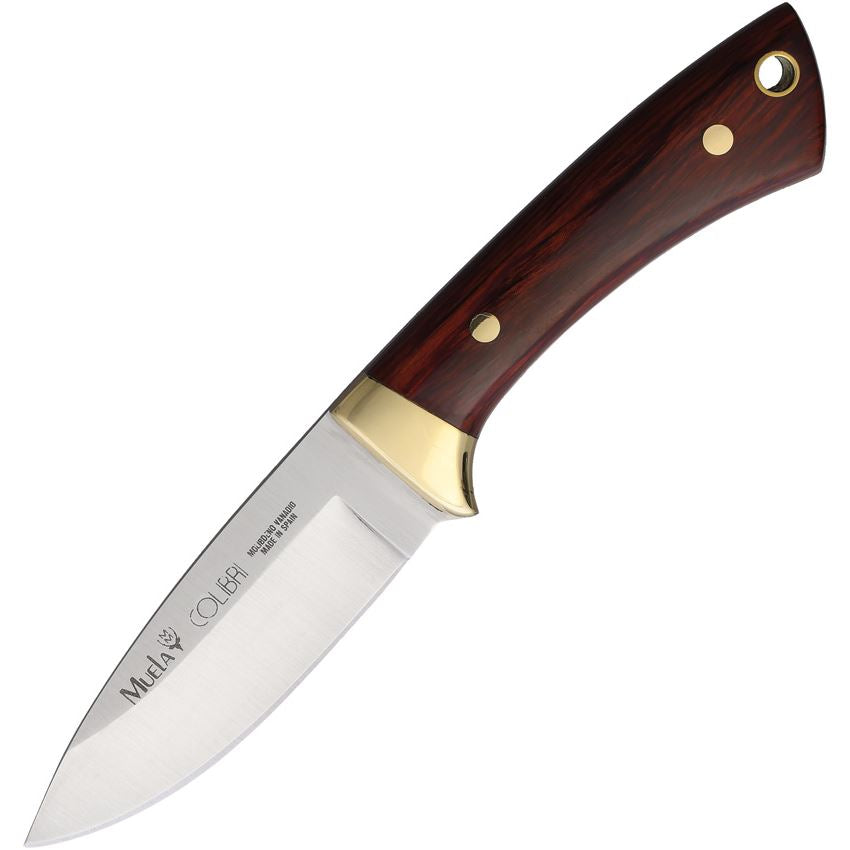 Muela 93164 Colibri Fixed Blade Knife Brown Wood Handles