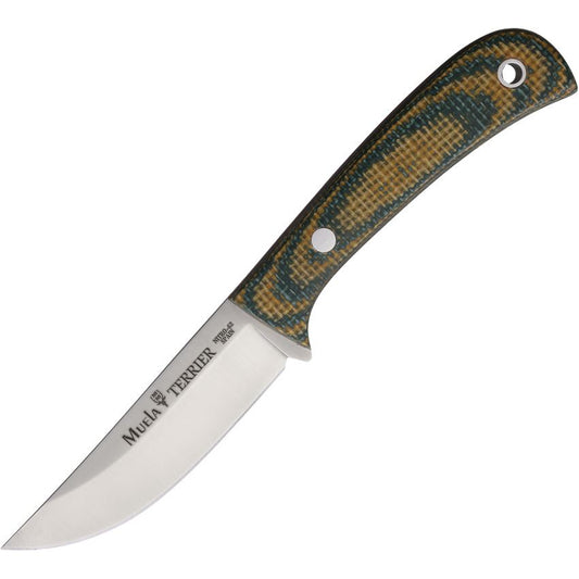 Muela 98485 Terrier Fixed Blade Knife Camo Handles