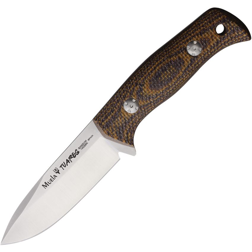 Muela 98367 Tuareg Drop Point Fixed Blade Knife Camo G10 Handles