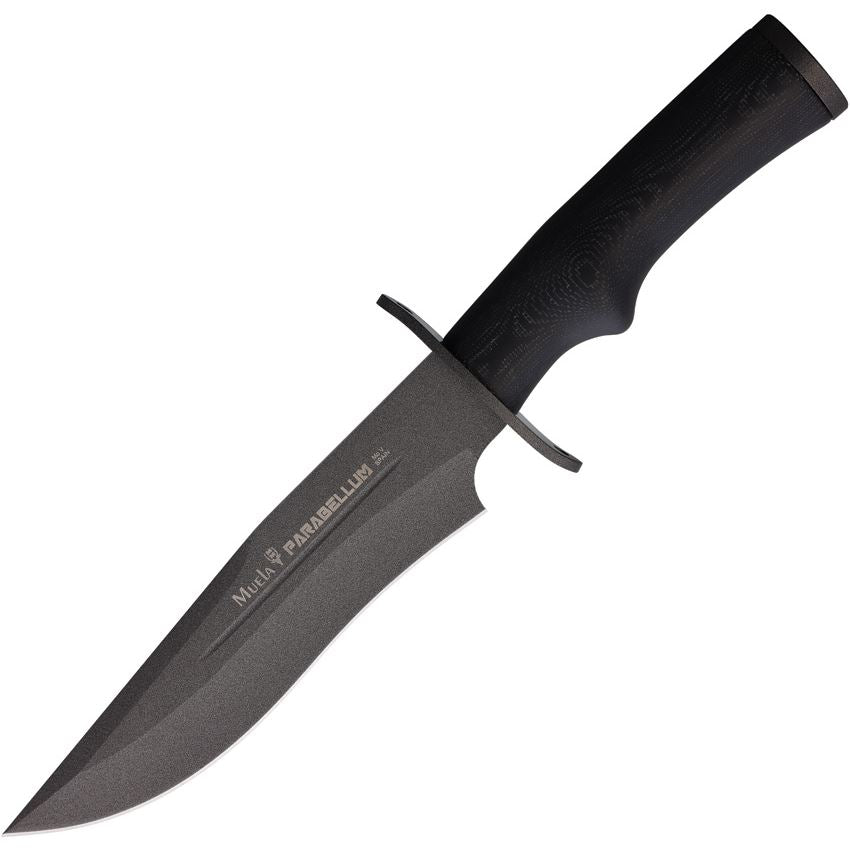 Muela 98512 Parabellum Bowie Fixed Blade Knife Black Handles