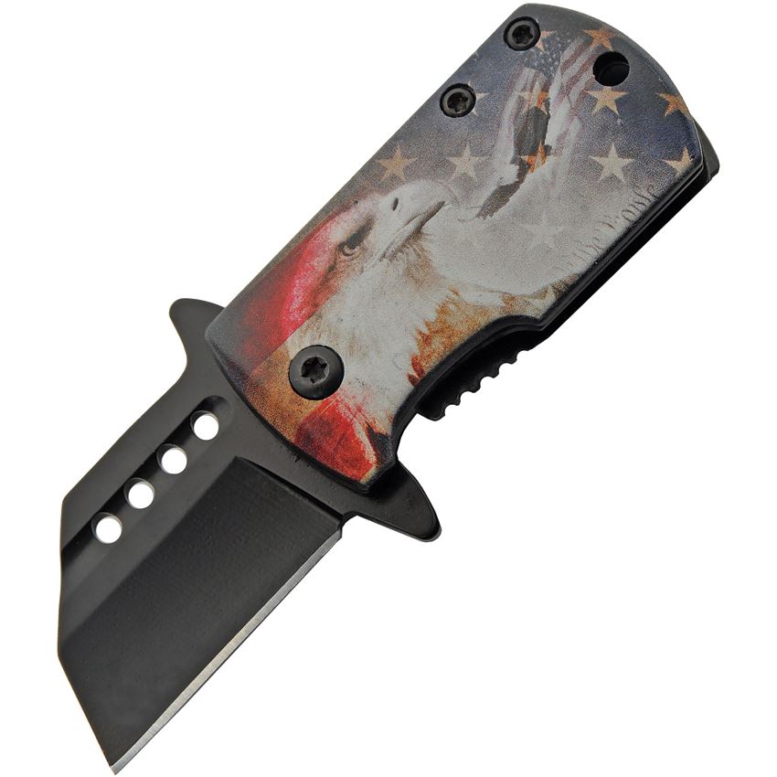 Rite Edge 300590EG Money Clip Assist Open Framelock Knife Eagle Handles