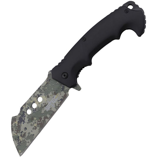 S-TEC 271283 Cleaver Assist Open Linerlock Knife Camo Handles