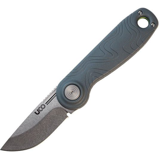 UCO 00573 Ingalls Stonewash D2 Slip Joint Knife Gray Handles