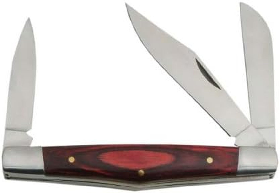 3 Blade Stockman Folding Knife