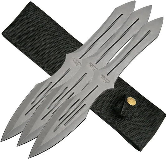 Professional 3 Piece Throwing Knife Set with Nylon Sheath