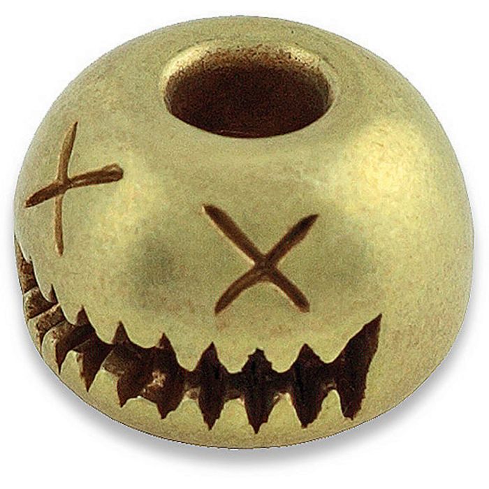 AuCon Smiley Bead Brass