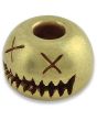 AuCon Smiley Bead Brass