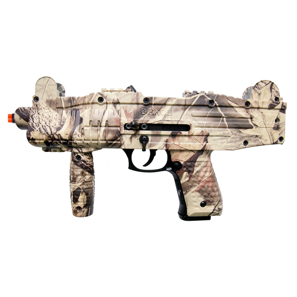 Camouflage ASI - UZI Fully Automatic Front Firing Blank Machine Gun