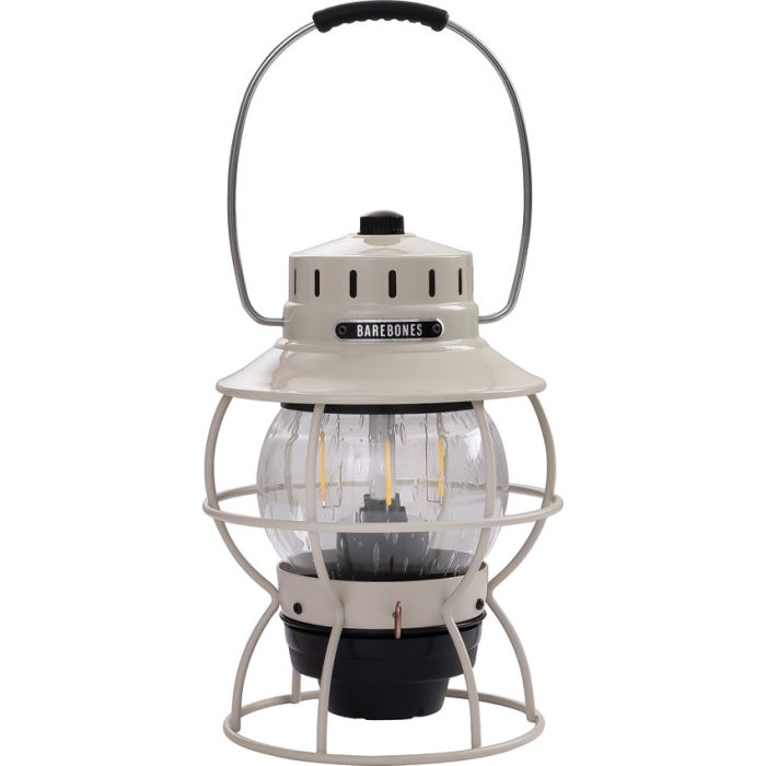 Barebones Living Railroad Lantern Vintage White