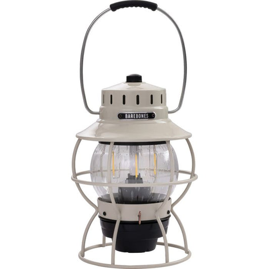 Barebones Living Railroad Lantern Vintage White