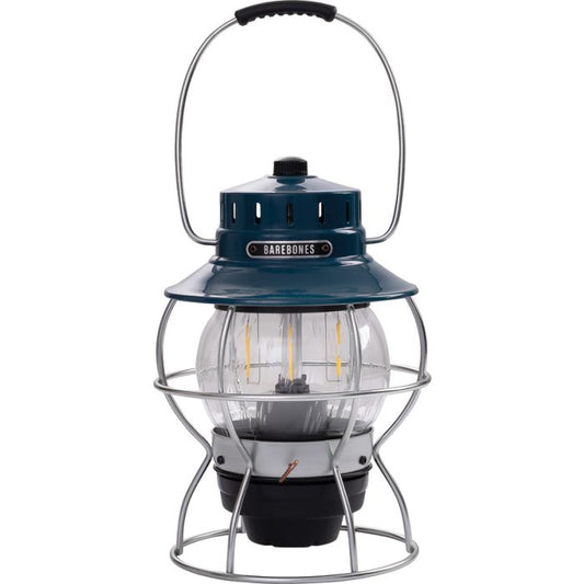 Barebones Living Railroad Lantern Ocean Blue