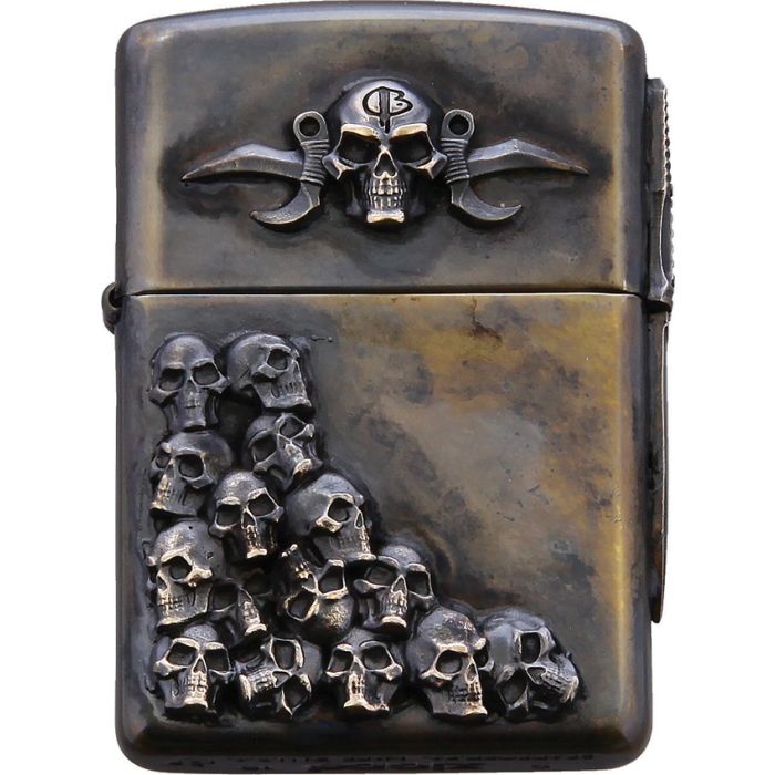 Bastinelli Creations Skulls Zippo Lighter Double