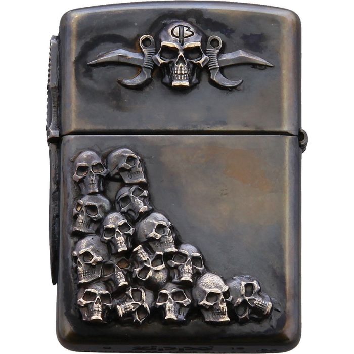 Bastinelli Creations Skulls Zippo Lighter Double