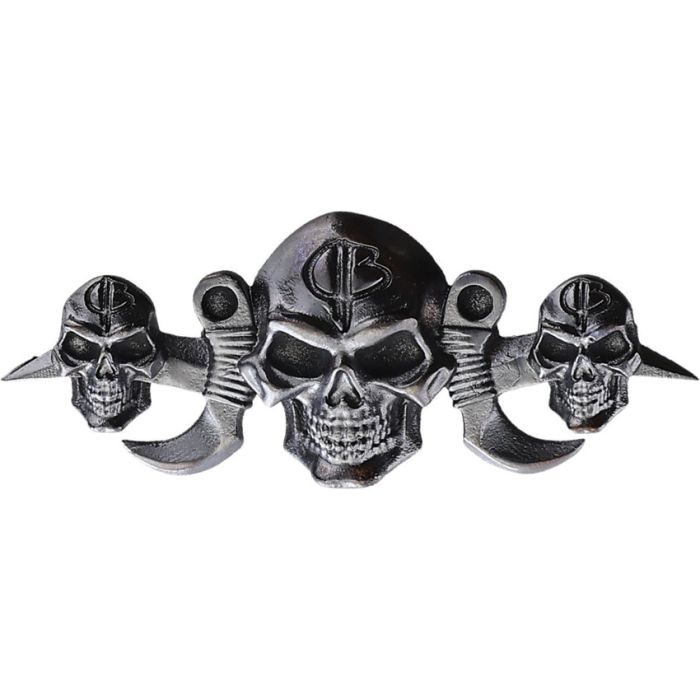 Bastinelli Creations Menuki 1 Three Skulls