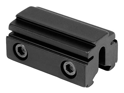 BKL 3/8&quot; or 11mm Tri-Mount Dovetail Riser Mount, 1.625&quot; Long, Black