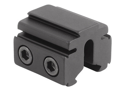 BKL Single 3/8&quot; or 11mm Tri-Mount Dovetail Riser Mount, 1&quot; Long, Black