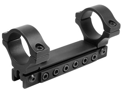 BKL 1-Pc Adjustable Scope Mount, 30mm Rings, 3/8&quot; or 11mm Dovetail, Black