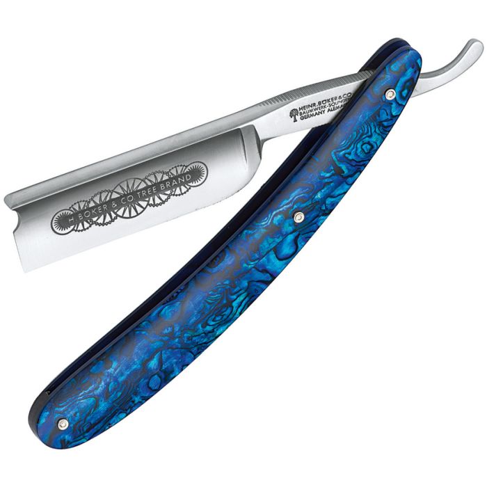 Boker Folding Razor Blue Paua