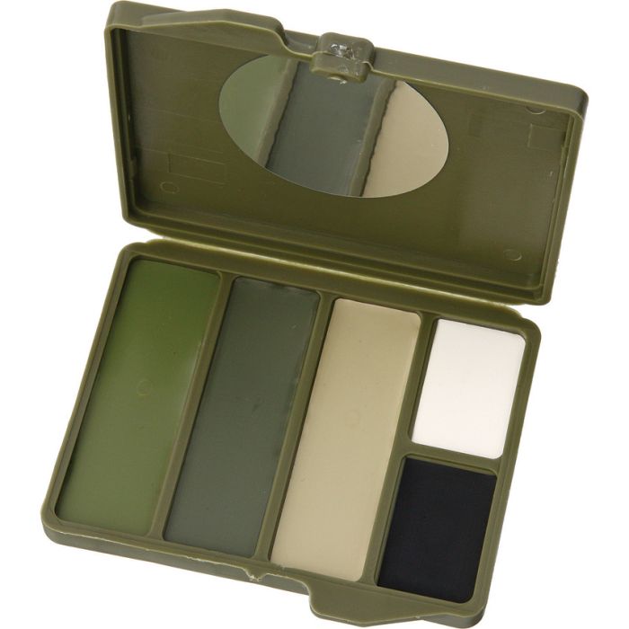 Camouflage Face Paint Woodland 5 Color Compact